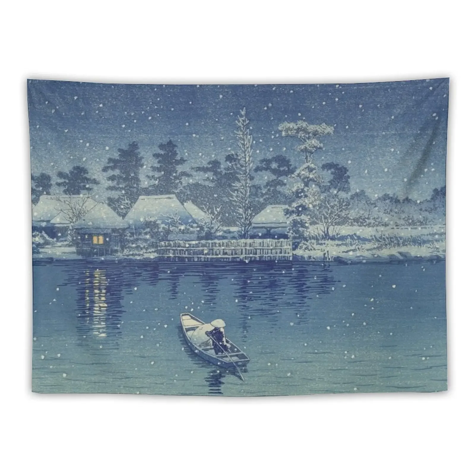 

Ushibori (1930) By Kawase Hasui (Japanese, 1883-1957) Tapestry Bedroom Decorations Tapestry