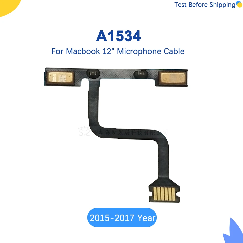 

Original New A1534 Mic Line For Macbook Air Retina 12" A1534 Microphone Flex Cable 2243-A/04 00508-04 2015 2016 2017 Year