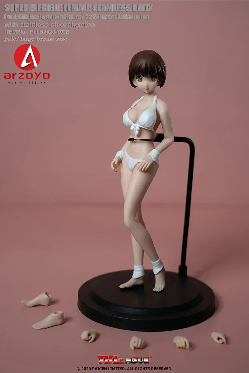 TBLeague 1/12 PLLB2020-T02 figura de acción de Chica de Anime modelo 6 ''mujer pálido pecho grande figura de acción Flexible cuerpo muñeca