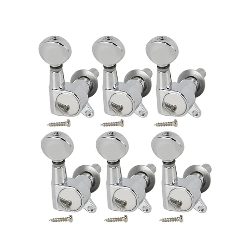 Imagen 2 del producto FLEOR 6 uds clavijas de afinación de cuerdas de guitarra eléctrica clavijas afinadores cabezales de máquina 6R /6L/3L3R elegir piezas de accesorios de guitarra