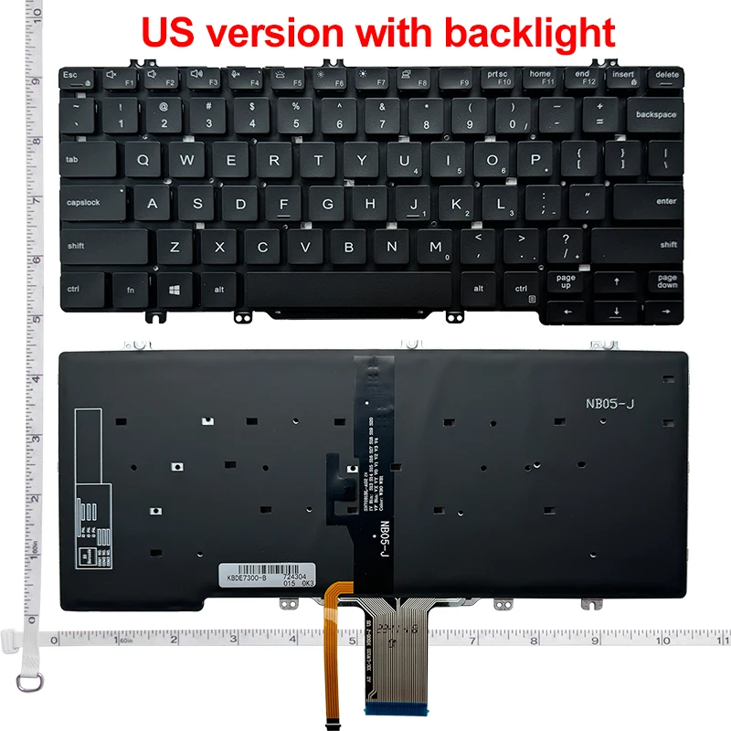 NEW US laptop keyboard For DELL Latitude 3300 5200 5300 7200 7300 3301 7290 5310 7301 E7300 E5300 5300 2-in-1