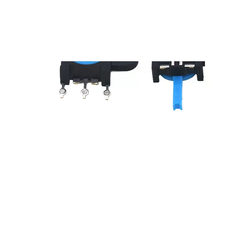 10Pcs Soldered Detection Switch KFC-V-213 Three Pin Patch Single Ear Blue Handle Reset Left And Right Shaking Switch