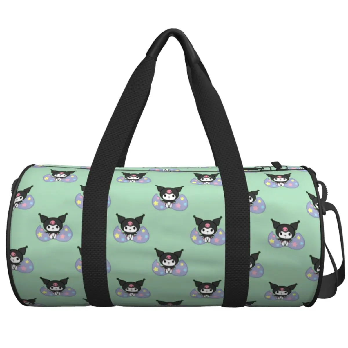 

Kawaii Kuromi Japanese Cute Cartoon Travel Bag Purple Luggage Sports Bags Large Graphic Gym Bag Men Women Outdoor Fitness Bag