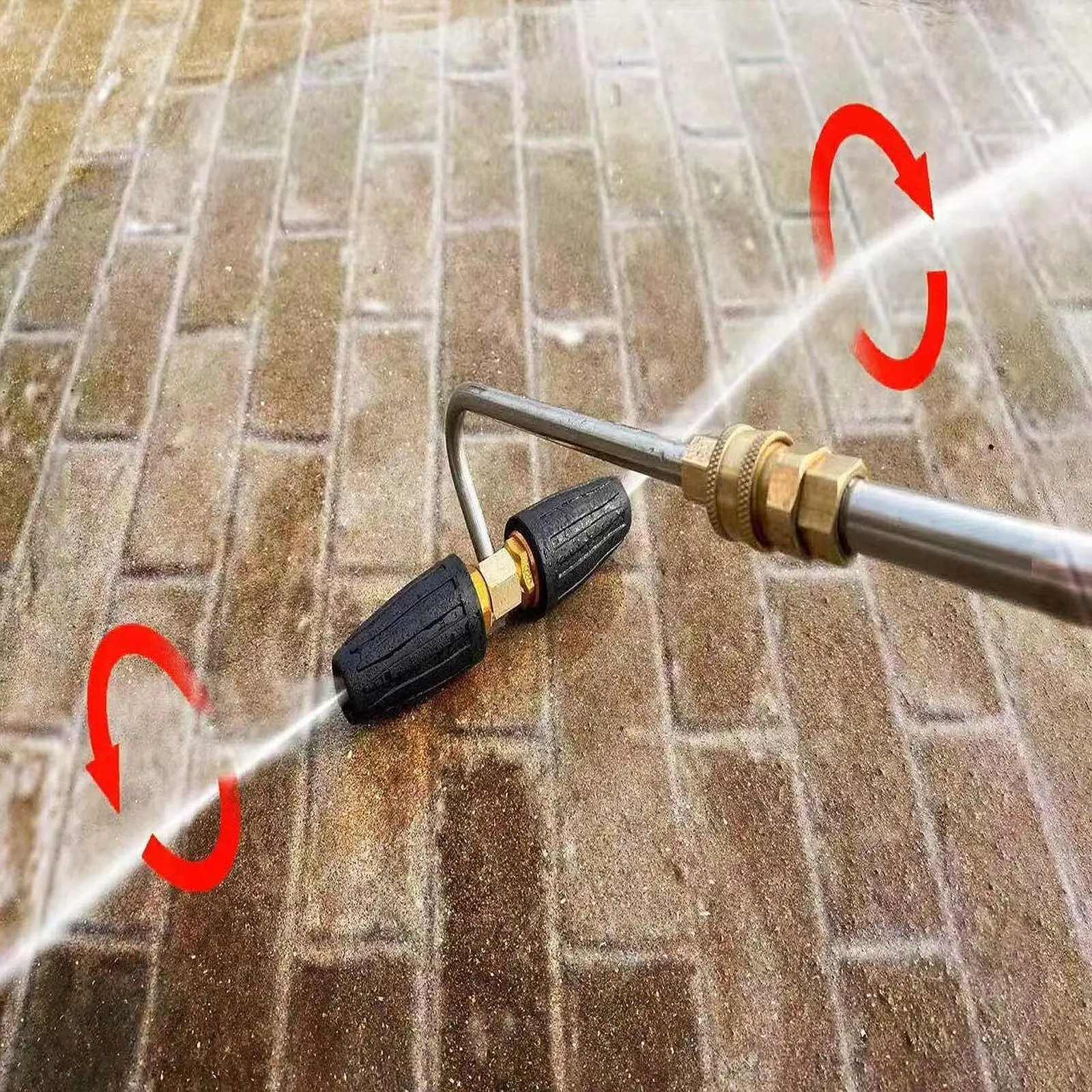 

High Pressure Rotary Quick Connect Stainless Steel Gutter Cleaner Attachment