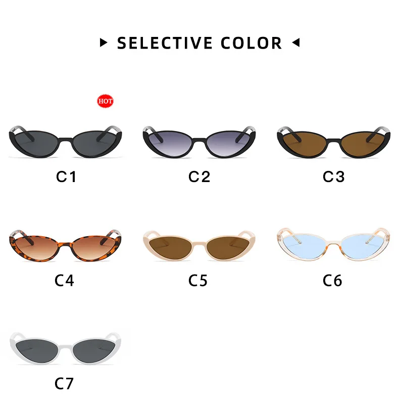 Vintage Dreieck Cat Eye Frauen Sonnenbrille Persönlichkeit PC Rahmen Harz Objektiv Reise Brillen Angeln Gläser Reiten Brille – Detail 5
