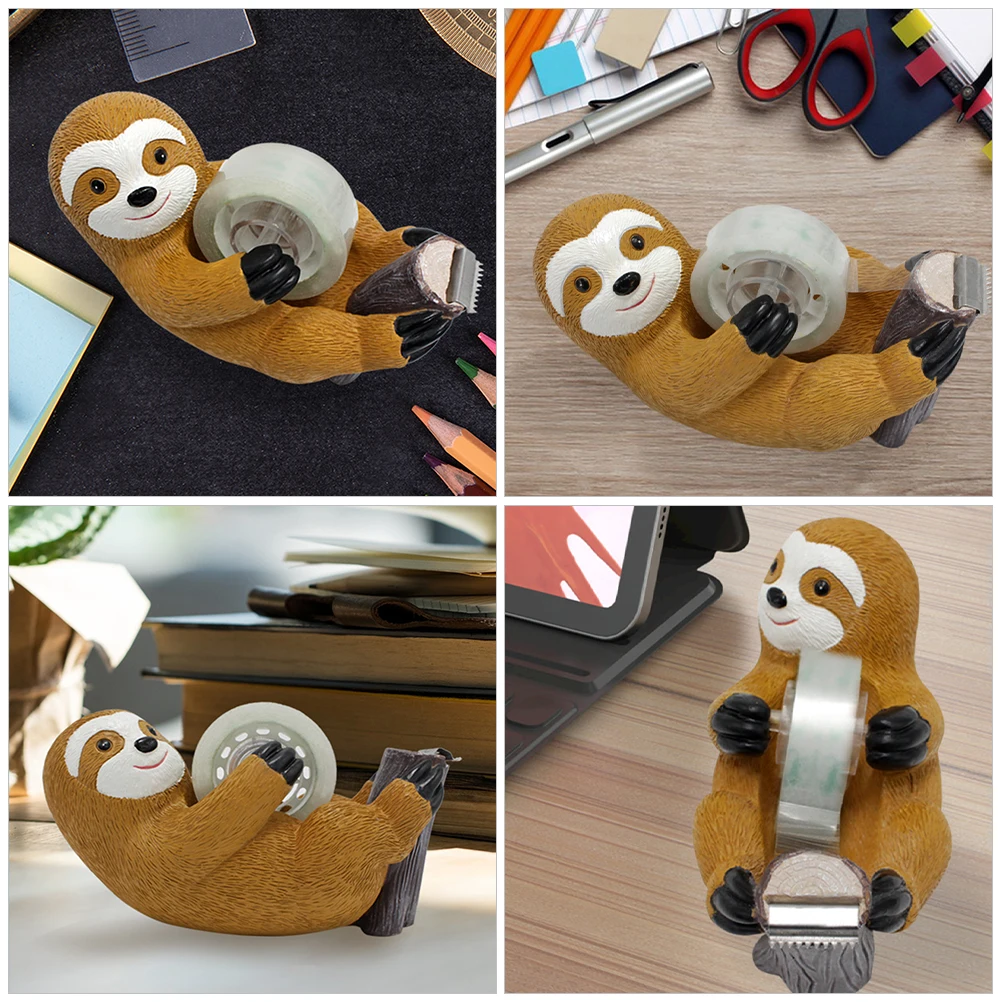 

Tape Dispenser Pretty Cutter Painting Adhesive Convenient Holder Resin Office Desk