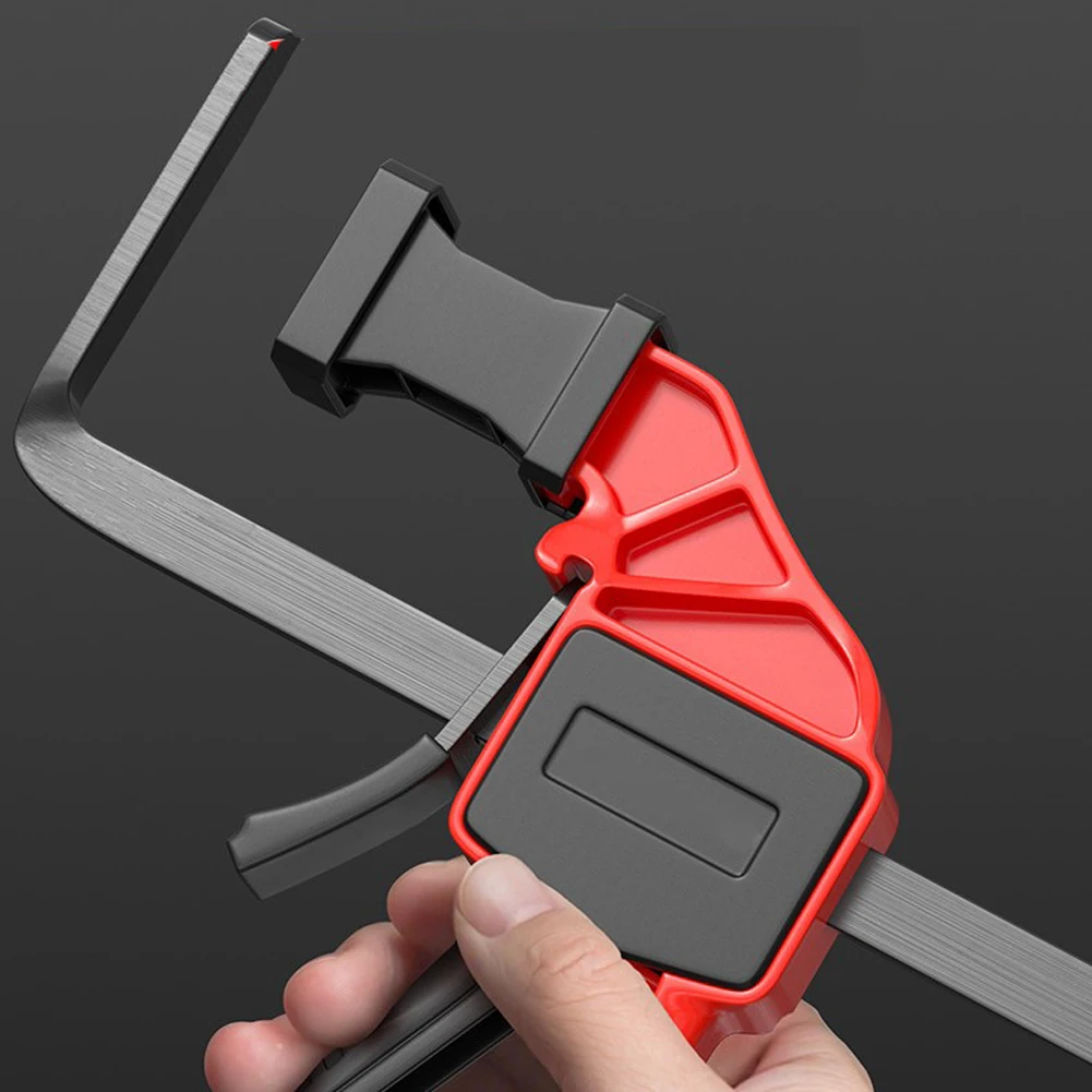 

F Type For Track Saw Clamp Delivering 90KG Clamping Force with Protective Rubber Tips to Prevent Damage During Cutting