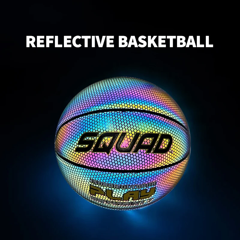 バスケットボール反射発光バスケットボール PU No.5 青少年大人スポーツエンターテイメントバスケットボールギフト屋内および屋外