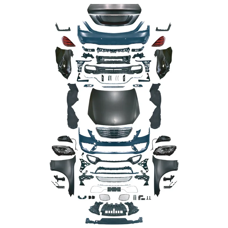 Suitable for 08-13 Mercedes-Benz S-Class W221 old and new W222 S65AMG front and rear bars large surround kit