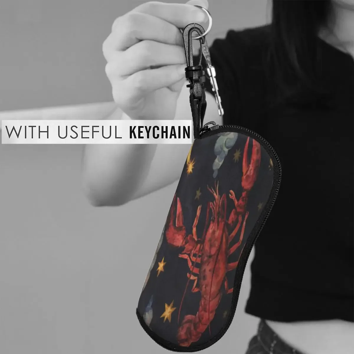 

Сумка для очков унисекс, защитный чехол, портативная коробка для солнцезащитных очков по раке зодиака, коробка для очков для чтения