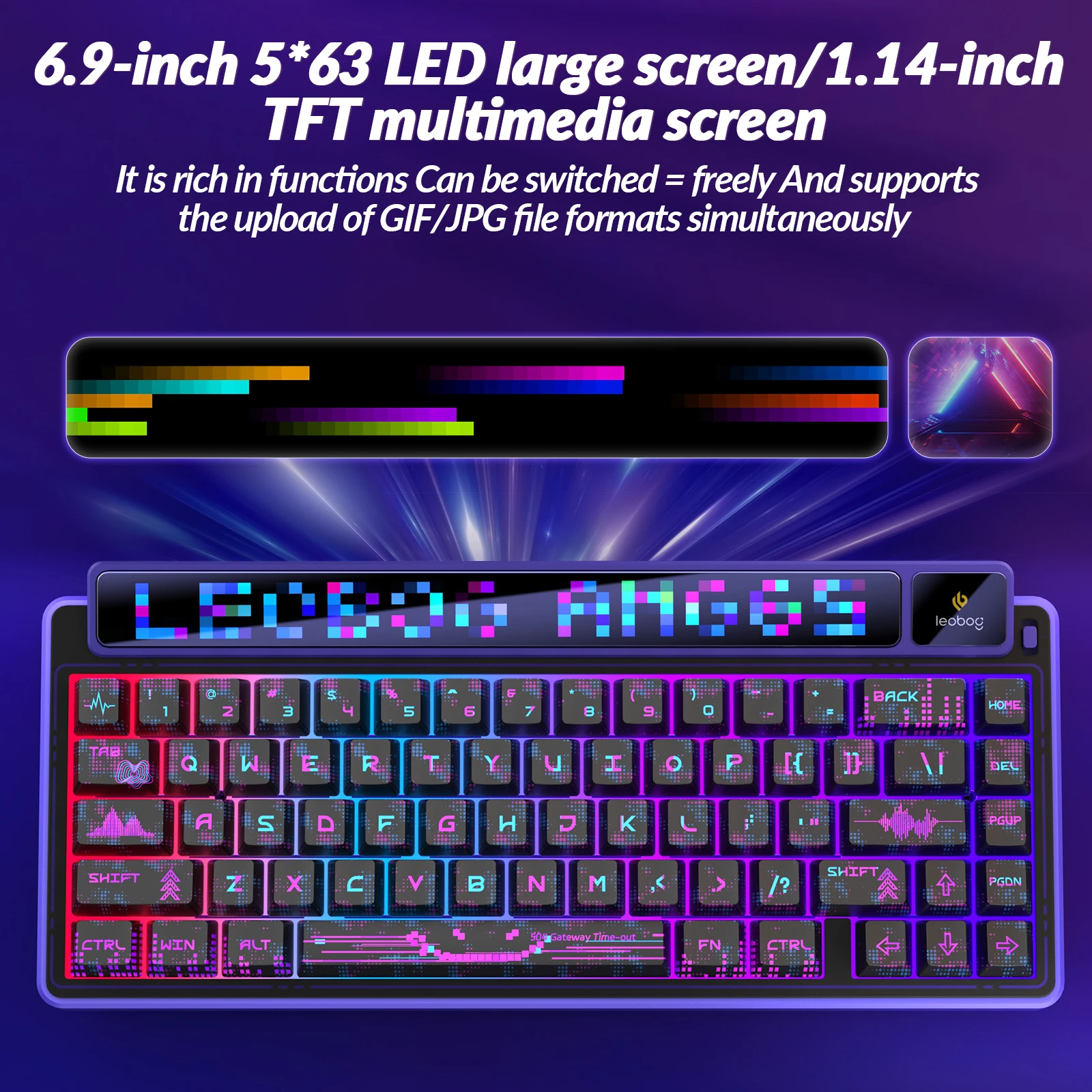 LEOBOG AMG65 Tri-Mode Mechanical Keyboard 67Keys
