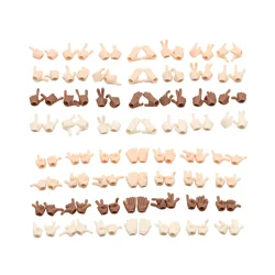7pair/Lot OB11 5Colors Funny Doll Replacement Hands Gestures for 1/12 Bjd Obitsu11 ,DOD,GSC, BJD Dolls MJD Body Accessories Toys