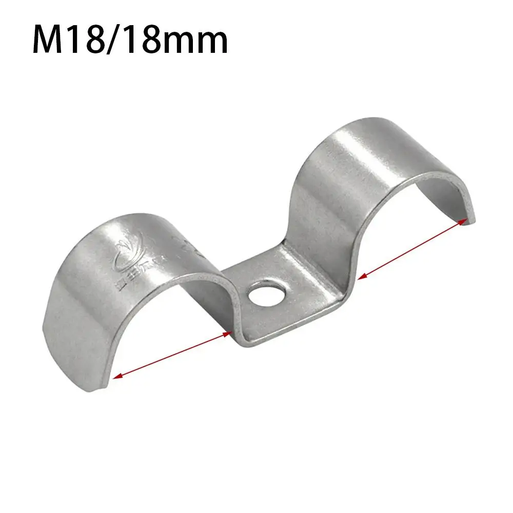 

1Pcs M-Type Pipe Clamp Double Side 304 Stainless Steel Horseback Pipe Saddle Buckle Hardware Fastener Throat Hoop