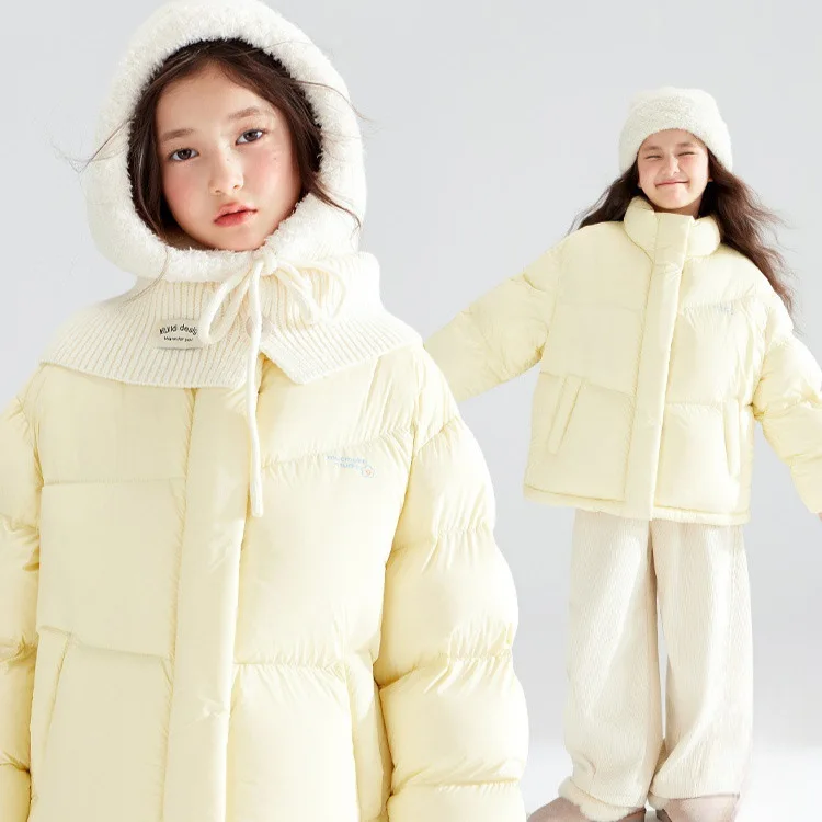 

YBFSKID оптовая продажа, зимние детские парки для девочек, утепленные хлопковые подкладки, теплая верхняя одежда для маленьких девочек, пальто, пальто для маленьких девочек