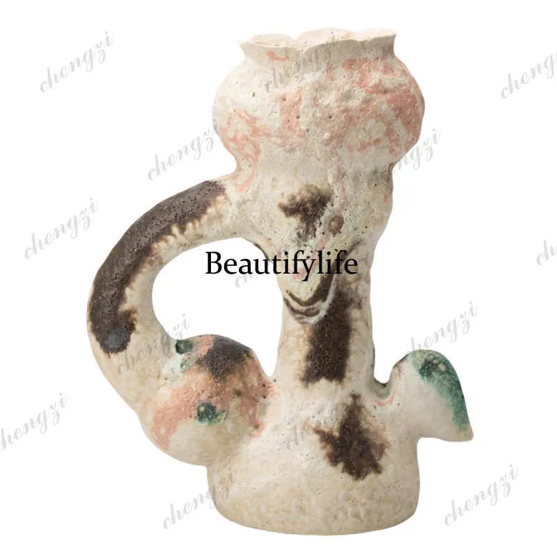 A95 irregular ceramic vase art modeling home living room TV cabinet decoration flower ware