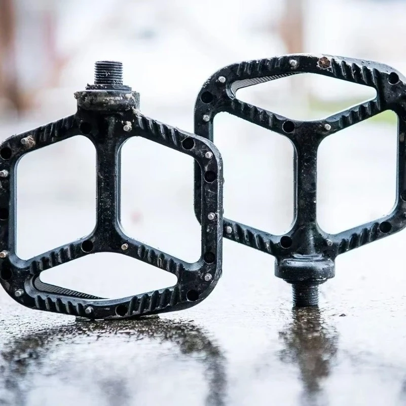 Mountain Bike Bike Pedal - Platform Bike Titanium Pedal, Minimum Contour, Adjustable Grip