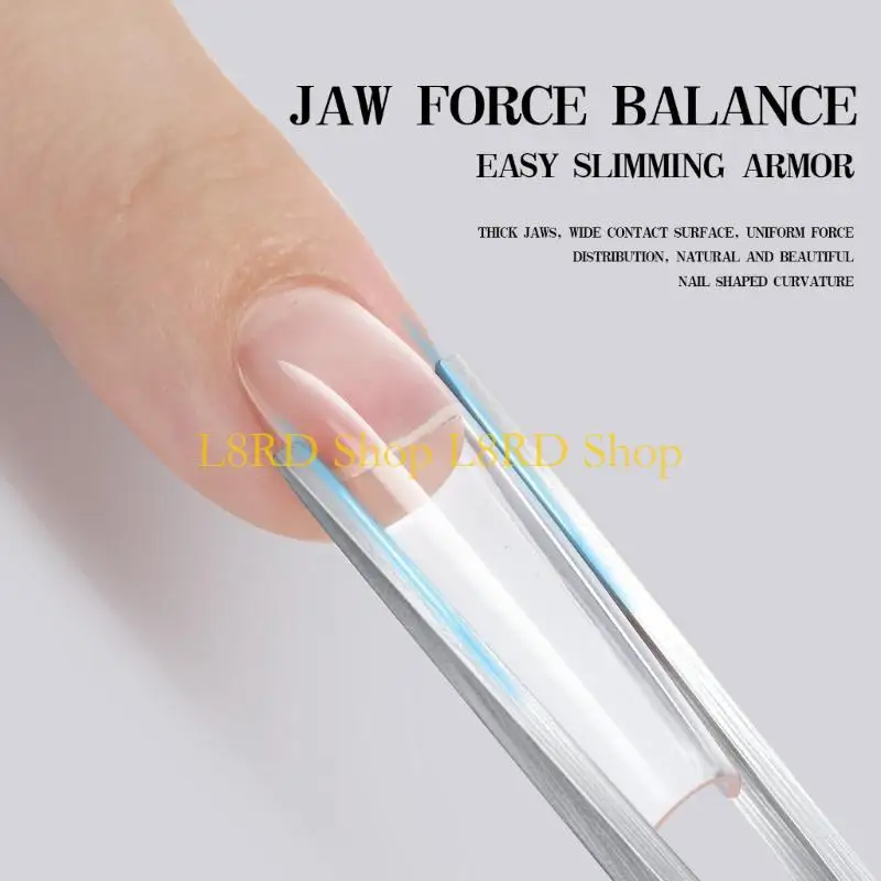 L8RD Nagelformungspinzette in Salonqualität, Modellierwerkzeug mit Anti-Ermüdungsgriff