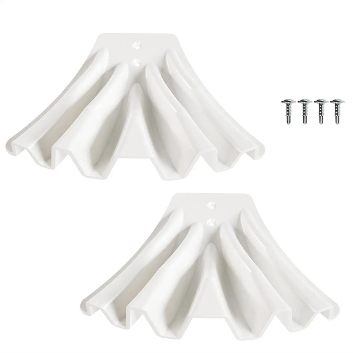 A95G 2PCS Gutter Downspout Diverter, Gutter Downspout Extensions for Rainwater Dispersal, Rain Gutter Disperser White