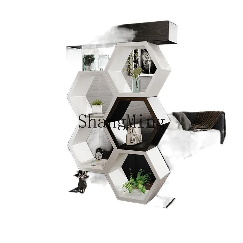 

CL entry living room screen partition cabinet entrance the wall modern light luxury style integration