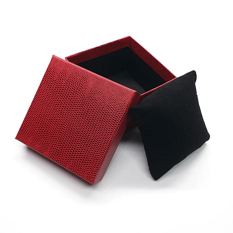 الليتشي نمط ساعة صندوق مجوهرات التفاف علبة التعبئة والتغليف سوار صندوق تخزين فو الجلود والمجوهرات حالة منظمة هدية العرض