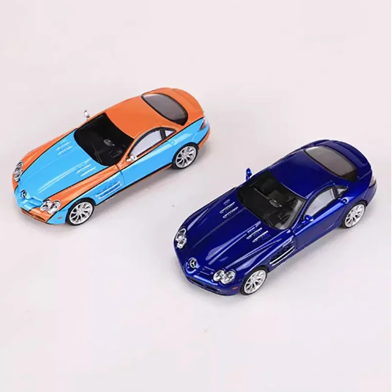 Diecast 1:64 Scale SLR Open-top Plate Alloy Car Model Adult Collectibles Souvenirs Gifts Static Ornaments Boy Toy