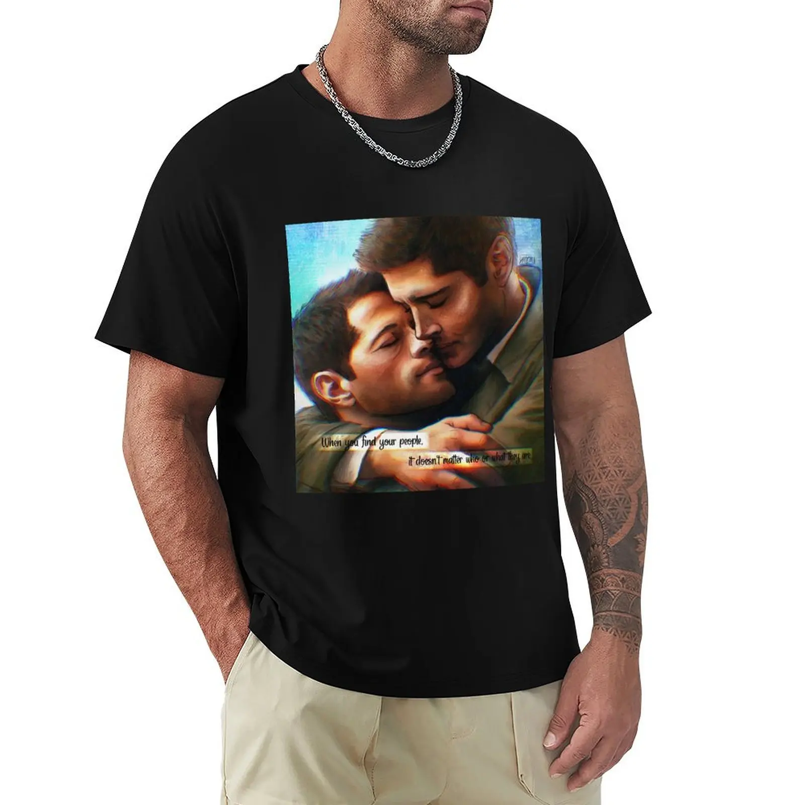 Destiel confession T-Shirt Lightweight Print T-Shirt