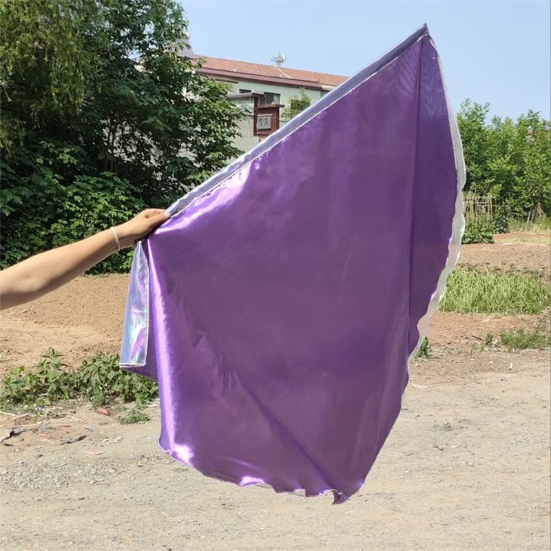 Banderas de 2 piezas para bailes, Banderas de adoración para bailes, iglesias, metálicas, con caña Poi Streamer, Banderas elípticas de Danza