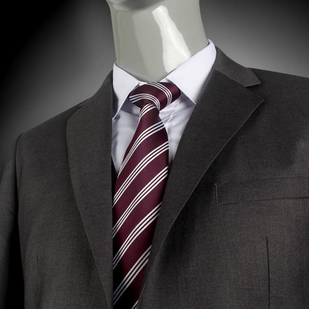 Necktie Polka Dot Lazy Men Necktie Solid Color Striped Adjustable Cravat Adjustable Slim Fit Zipper Necktie Wholesale