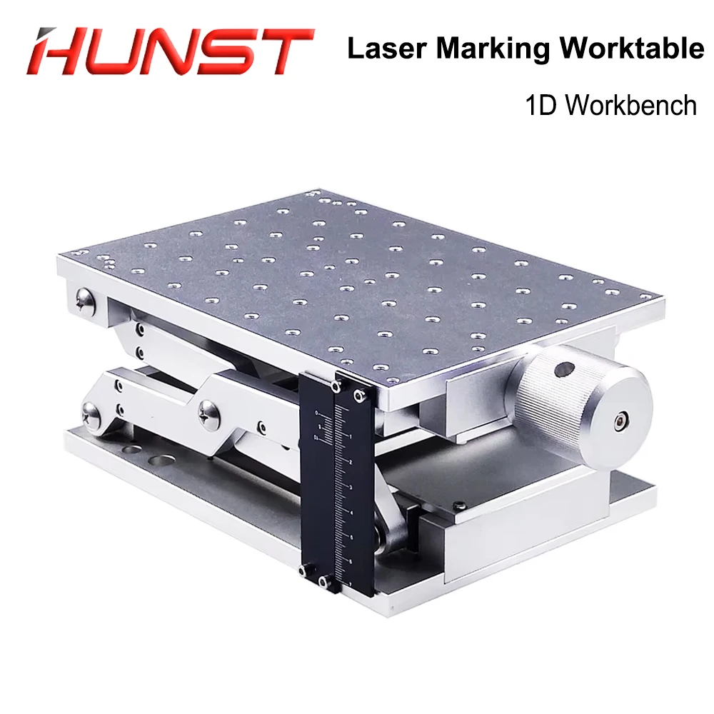 HUNST 1 Axis Mobile Workbench 210*150mm Z Axis Workbench Portable Cabinet Box DIY Parts For Laser Engraving Marking Machine