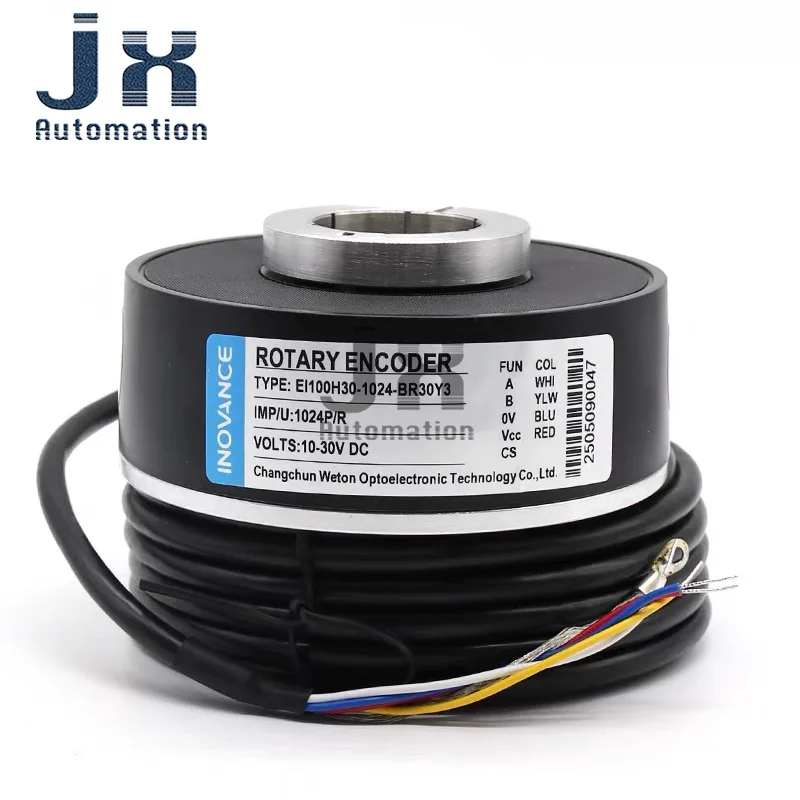 Codificador rotatorio Incremental Original Changchun Huitong EI100H30-1024-BR30Y3 1024P/R 10-30V CC para ascensor asíncrono
