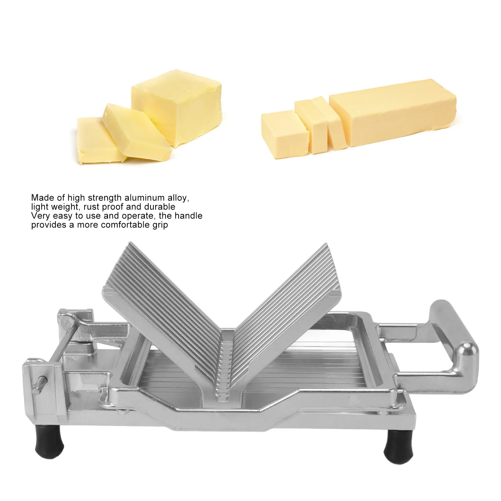 

Cheese Slicer Board 1cm 2cm, Butter Sausage Cream Slicer Cutter Cutting Kitchen Hand Tool