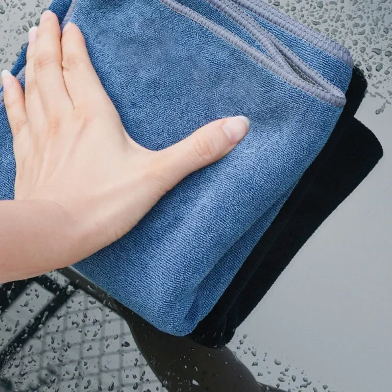 Car Wash Towel High-end Microfiber Double-sided Short Pile Strong Water Absorption Cloth Soft Anti-scratch Car Maintenance Cloth