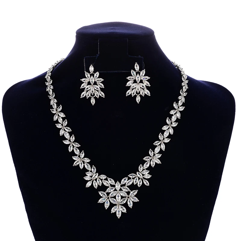 

Jewelry Set HADIYANA Vintage Necklace and Earrings High Quality Zirconia Women's Wedding 2Piece Set CNY7028 Party Jewelry