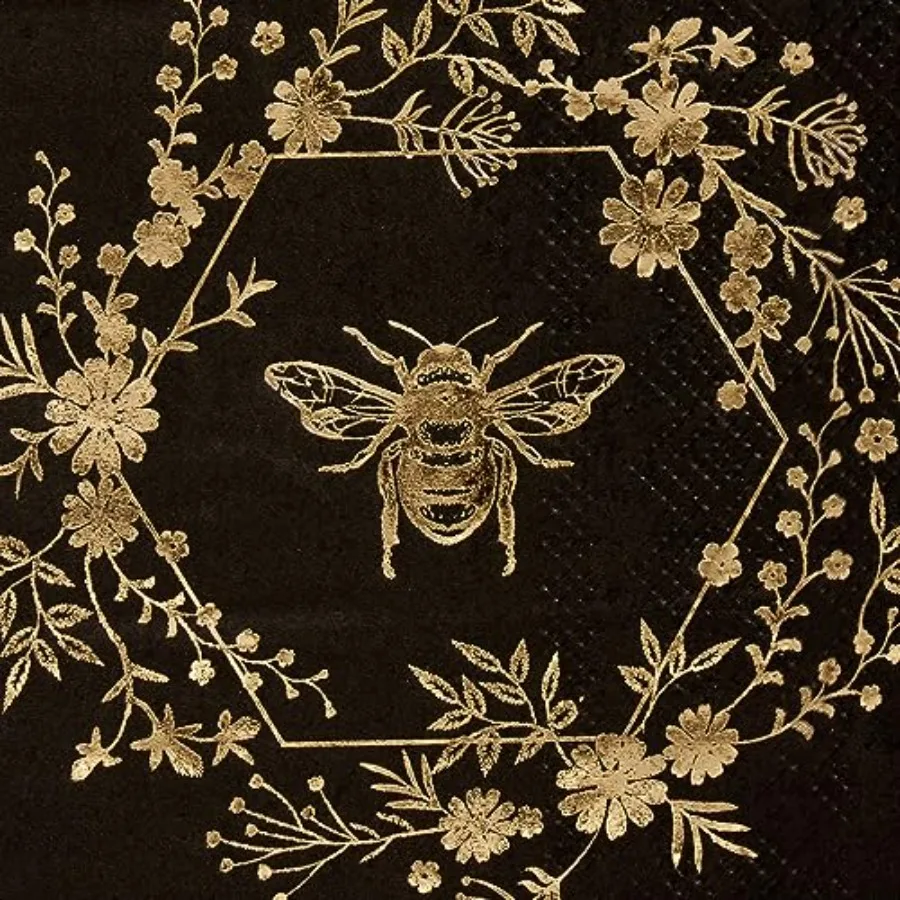 C.R. جيبسون العسل خلية الذهب احباط مناديل الضيوف 16 عدد TW825361