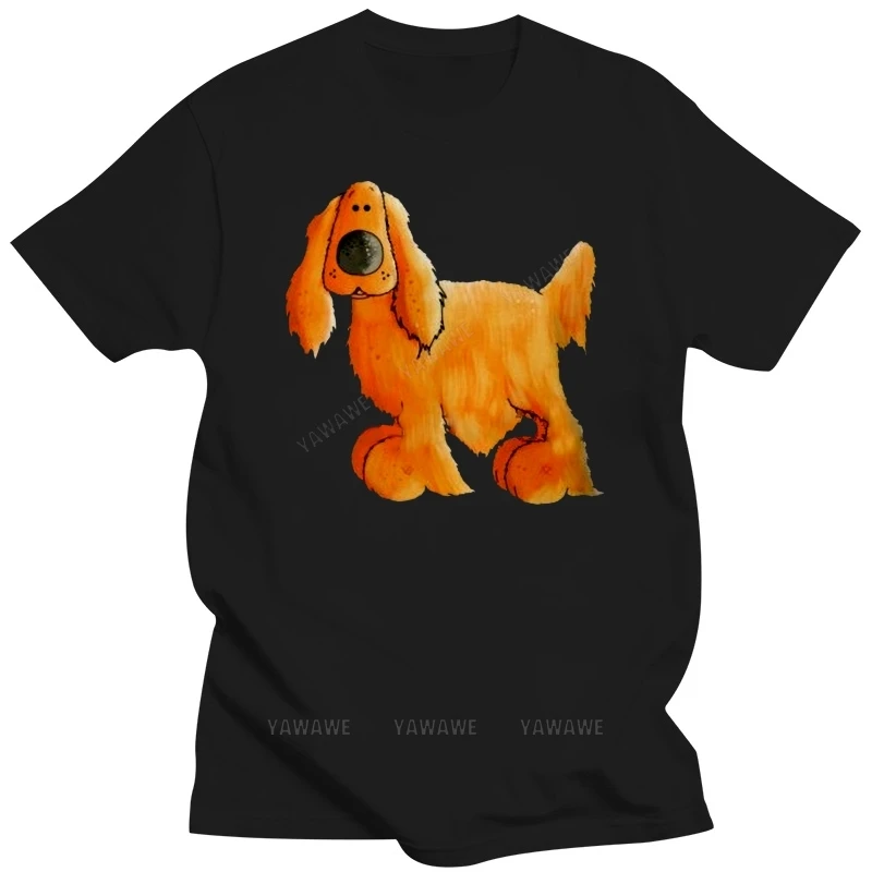 Mens brand fashion t-shirt Summer T shirts For Men Men tshirt Red English Cocker Spaniel Tee Shirt women T-Shirts tees top