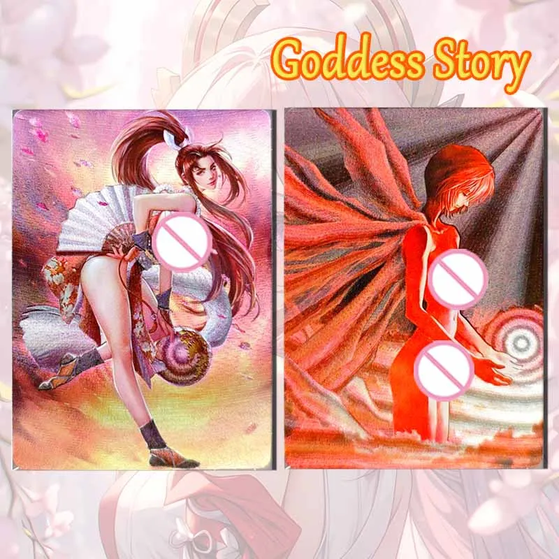 

Goddess Story DIY homemade flashcards ACG Mai Shiranui Ayanami Rei Uzumaki Naruto boy Toy collection Birthday Christmas gifts