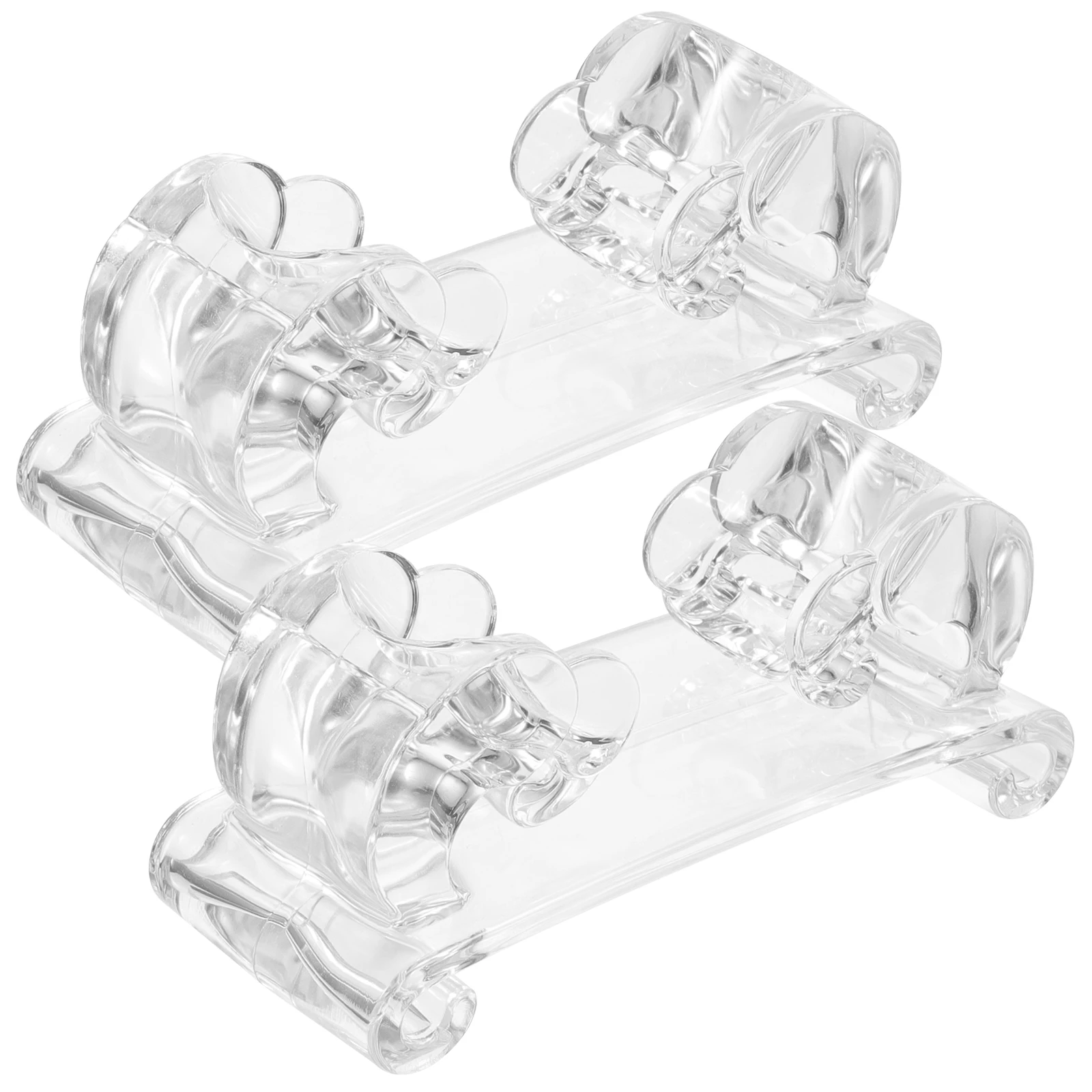 

2Pcs Kalimba Stand Acrylic Thumb Piano Holder Clear Display Rack Clear Kalimba Stand Portable Musical Instrument Gifts