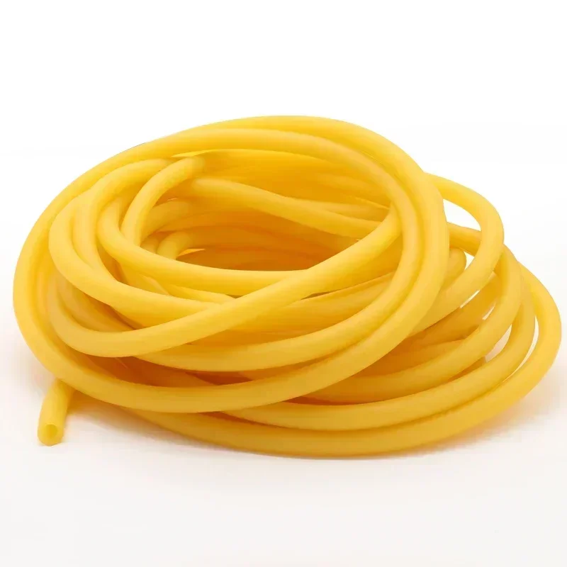 Nature Latex Rubber Hoses Yellow IDxOD 1.6~18mm High Resilient Surgical Medical Tube Slingshot Catapult Elastic Band