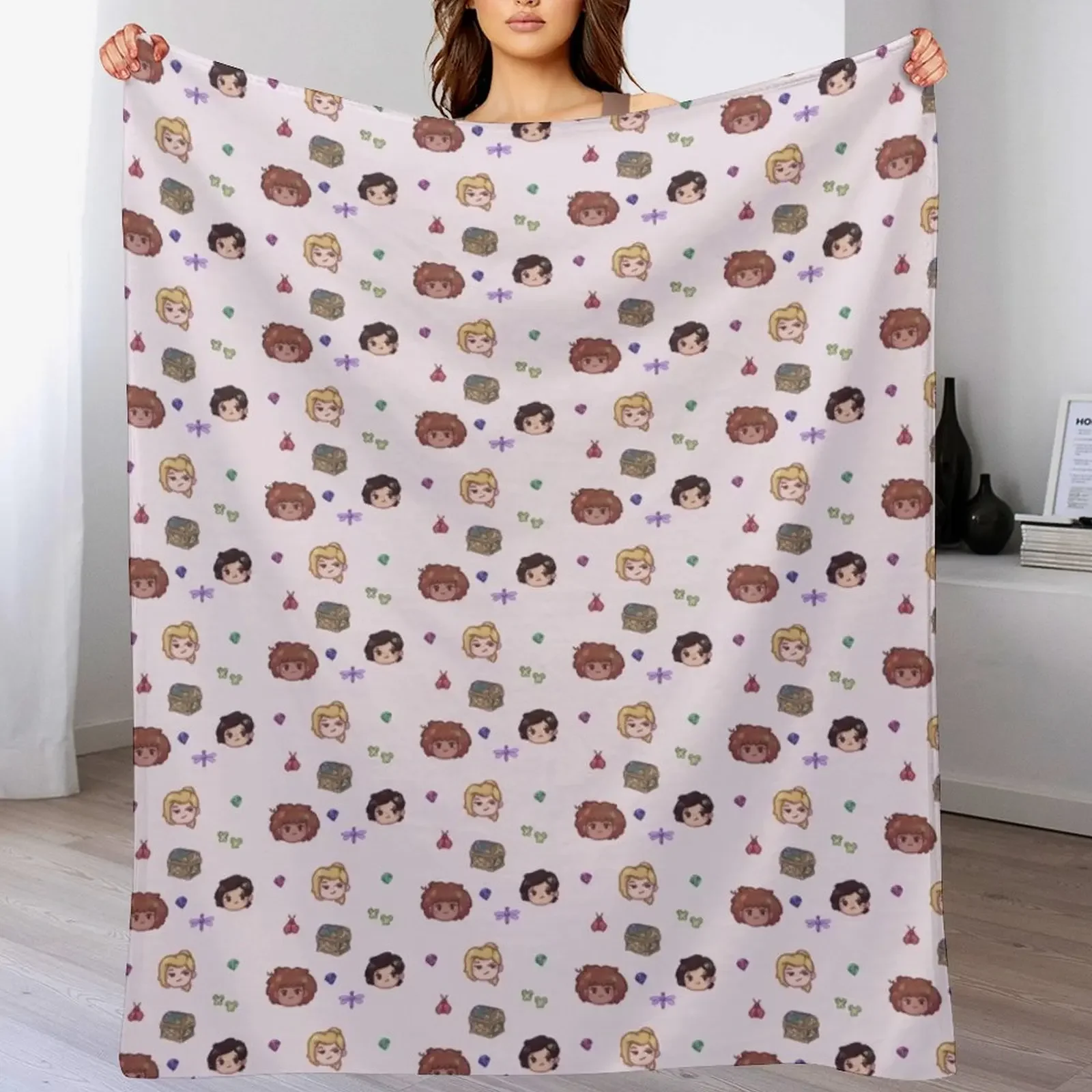 

Amphibia  Throw Blanket Picnic Hairy Travel for sofa Blankets