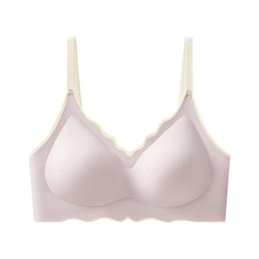 

Traceless Wireless Deep V Bra Shockproof Close-fitting Push Up Underwear Anti-sagging Adjustable Seamless Bras Running