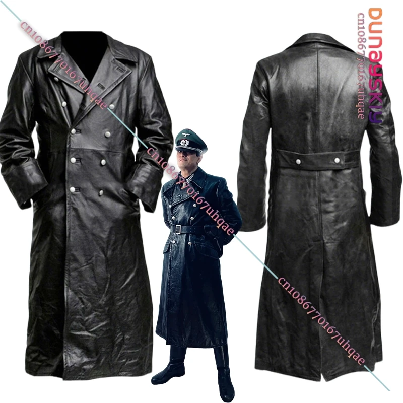 

RWW2 MILITARY Cosplay Costume Vintage Leather Jacket For Men Medieval Coat Halloween Party Role-playing Uniform Suit s-2xl 코스프레