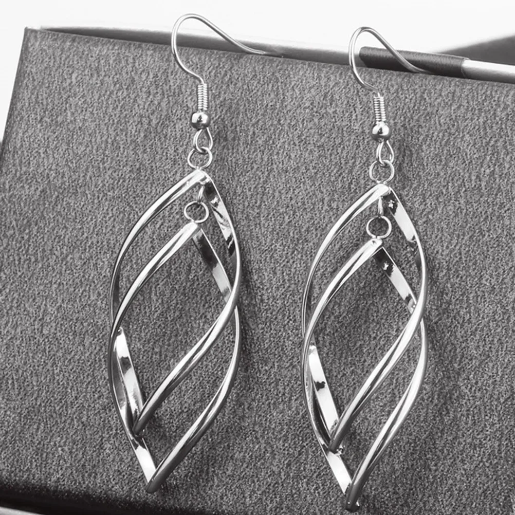 1Pair Minimalist Titanium Steel Earrings Rhombus Geometry Stylish Elegant Lightweight Hypoallergenic Women Daily Wear Dating