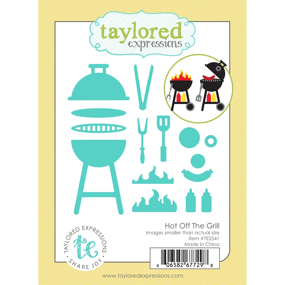 

Hot Off The Grill Die Set New Metal Cutting Dies Scrapbook Diary Decoration Stencil Embossing Template DIY Greeting Card Handmad
