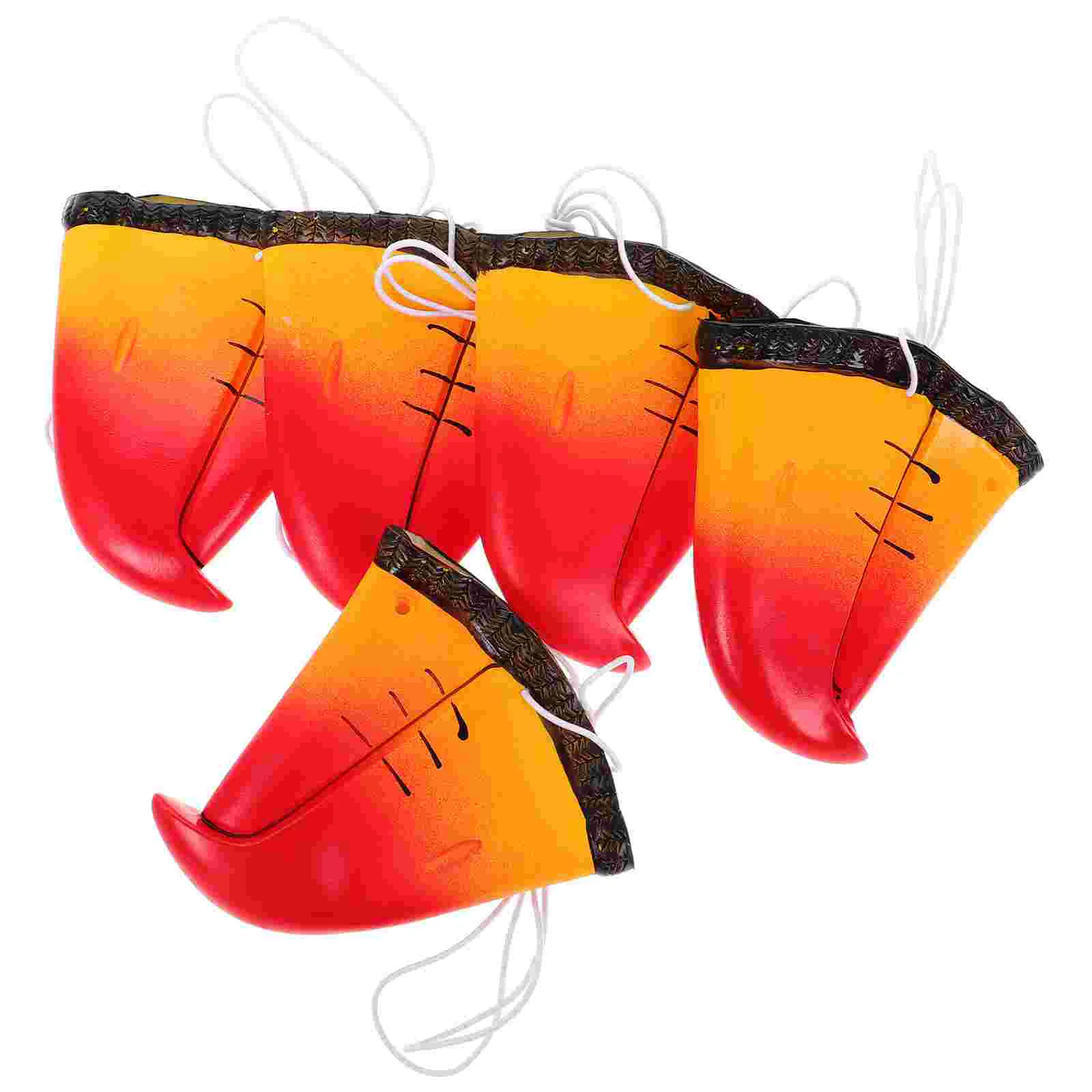 5 Pcs Parrot Nose Mask Compact Cosplay Birds Simulation Animal Prop Replaceable Vinyl