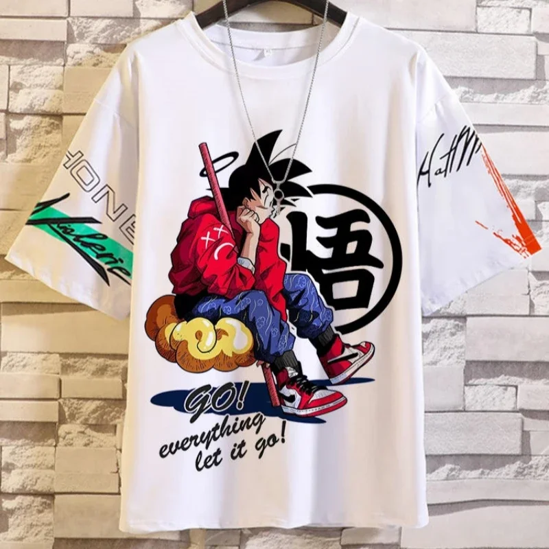 Dragon Ball Z T Shirt Super Saiya For Men Short Sleeve Clothing Cosplay Goku Oversized Shirts Anime Figure Kids Boys Tops Vegeta