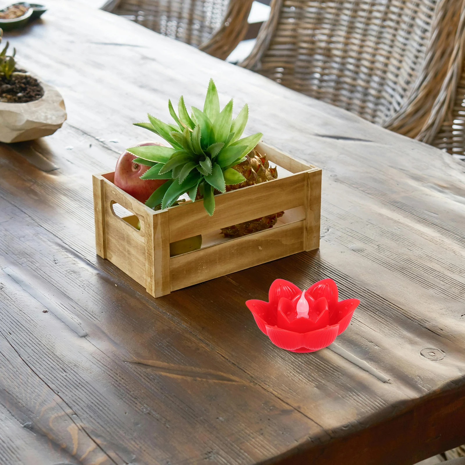 

2 Pcs Flower Floating Light Electronic Lotus Lamp Lampe Flottante Flameless Candles