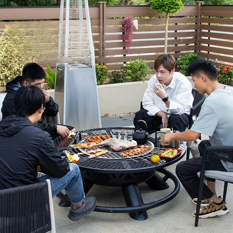 Barbecue grill, grill, firewood stove, tea around the stove, bonfire basin, roast stove table, heating stove, tea around the