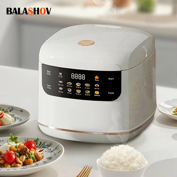 Olla arrocera eléctrica multicocina, olla antiadherente de 110V y 220V, Mini máquina de cocina para 1-3 personas, olla arrocera inteligente al vapor, cocina de 2L