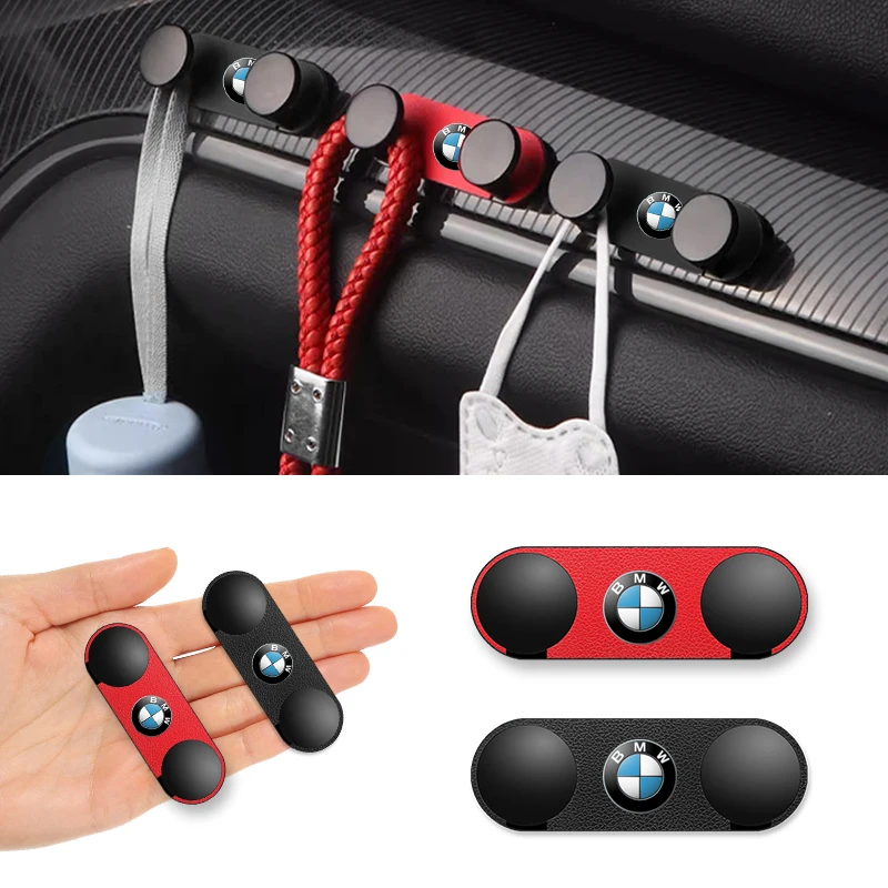 Car Double Hook Storage Hanging Hooks Car Accessories For BMW M X5 E70 X1 E84 F49 X7 V8 X2 X3 E83 X6 E71 E72 X4 M3 M5 M6 F01 F02