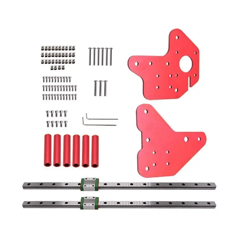 652F Dual Z-axis Linear Guide Upgraded with Fixing Plate Bracket MGN12C L
